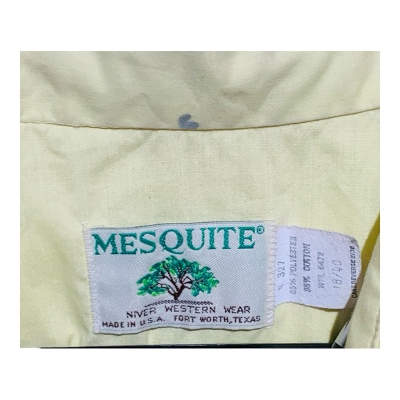 Women’s Vintage Mesquite Snap Down Western Shirt Sz Large - Picture 3 of 3